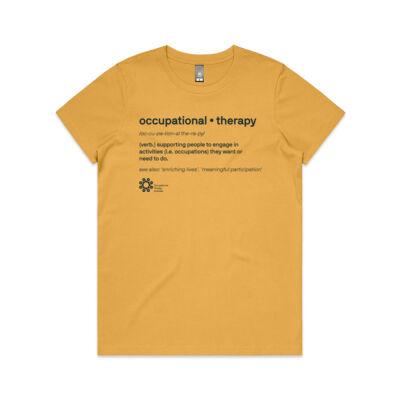Definitions Women's Shirt (Gold) Thumbnail