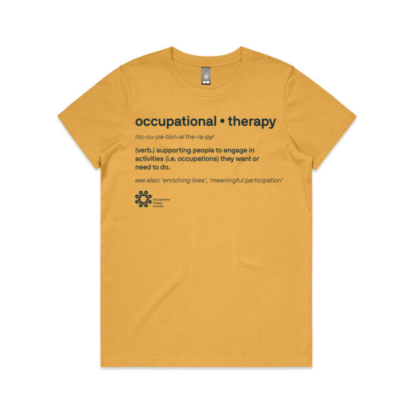 Definitions Women's Shirt (Gold) Thumbnail