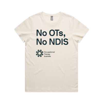 No OTs, No NDIS Women's Shirt (Ash) Thumbnail