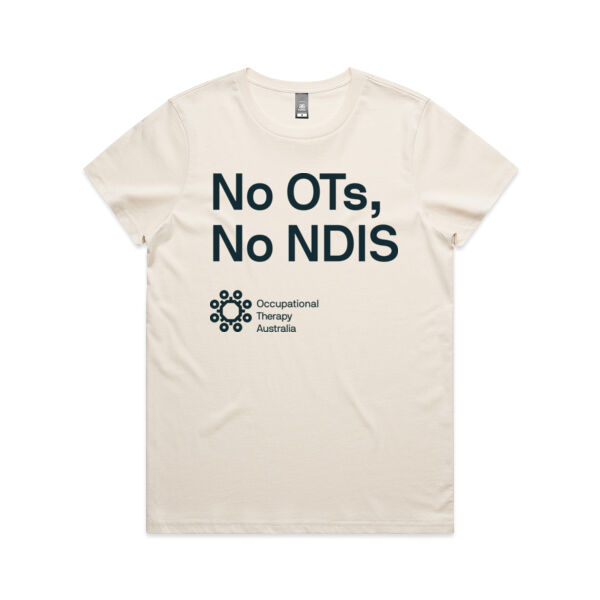 No OTs, No NDIS Women's Shirt (Ash) Thumbnail